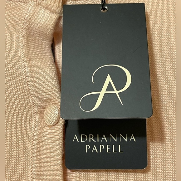 NWT ADRIANNA PAPELL CREW NECK SWISS DOT LONG SLEEVE CARDIGAN WITH BUTTON SIZE XL - Picture 4 of 8